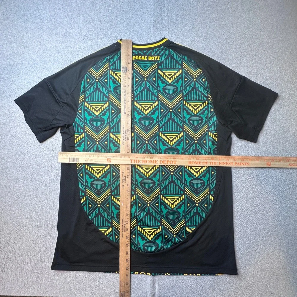 Adidas Jersey Mens XL Black Jamaica Pre-Match IT8534 AEROREADY Soccer Top